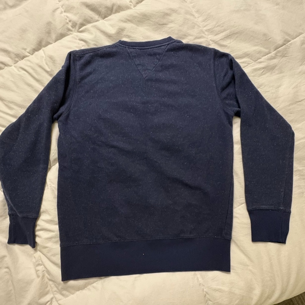 Vintage Tommy Hilfiger Flag Logo Crewneck Sweatshirt | Navy | 90s/Y2K Women’s L - Picture 9 of 9
